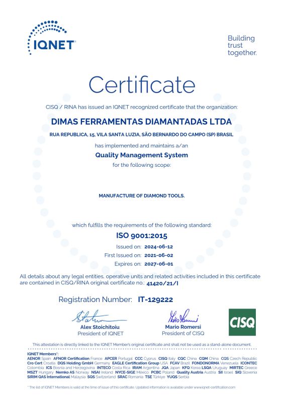 Certificado ISO